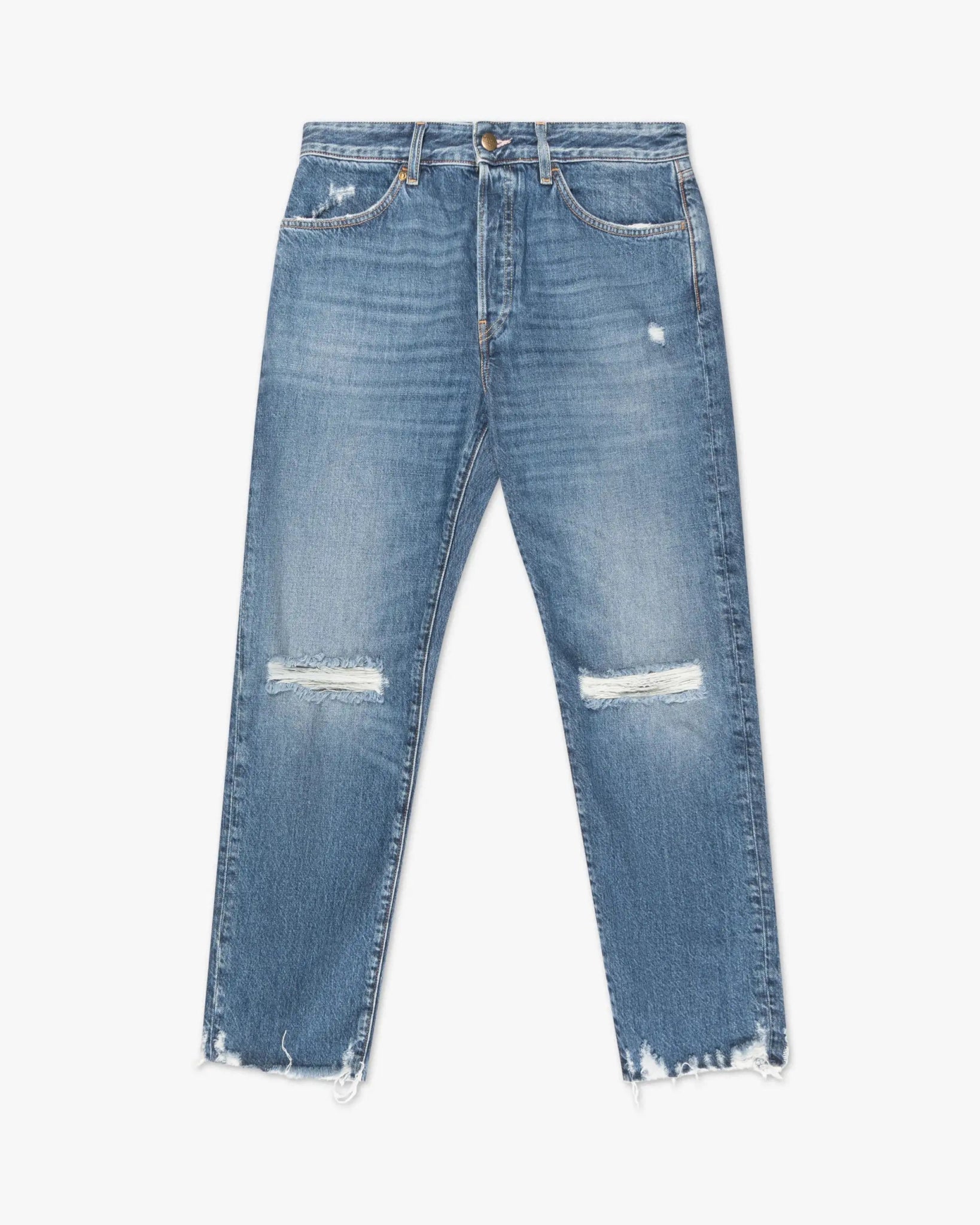 Blauer Denim Range Boyfriend Destroyed Fit Jeans von Washington DC - Denim WASHINGTON DC
