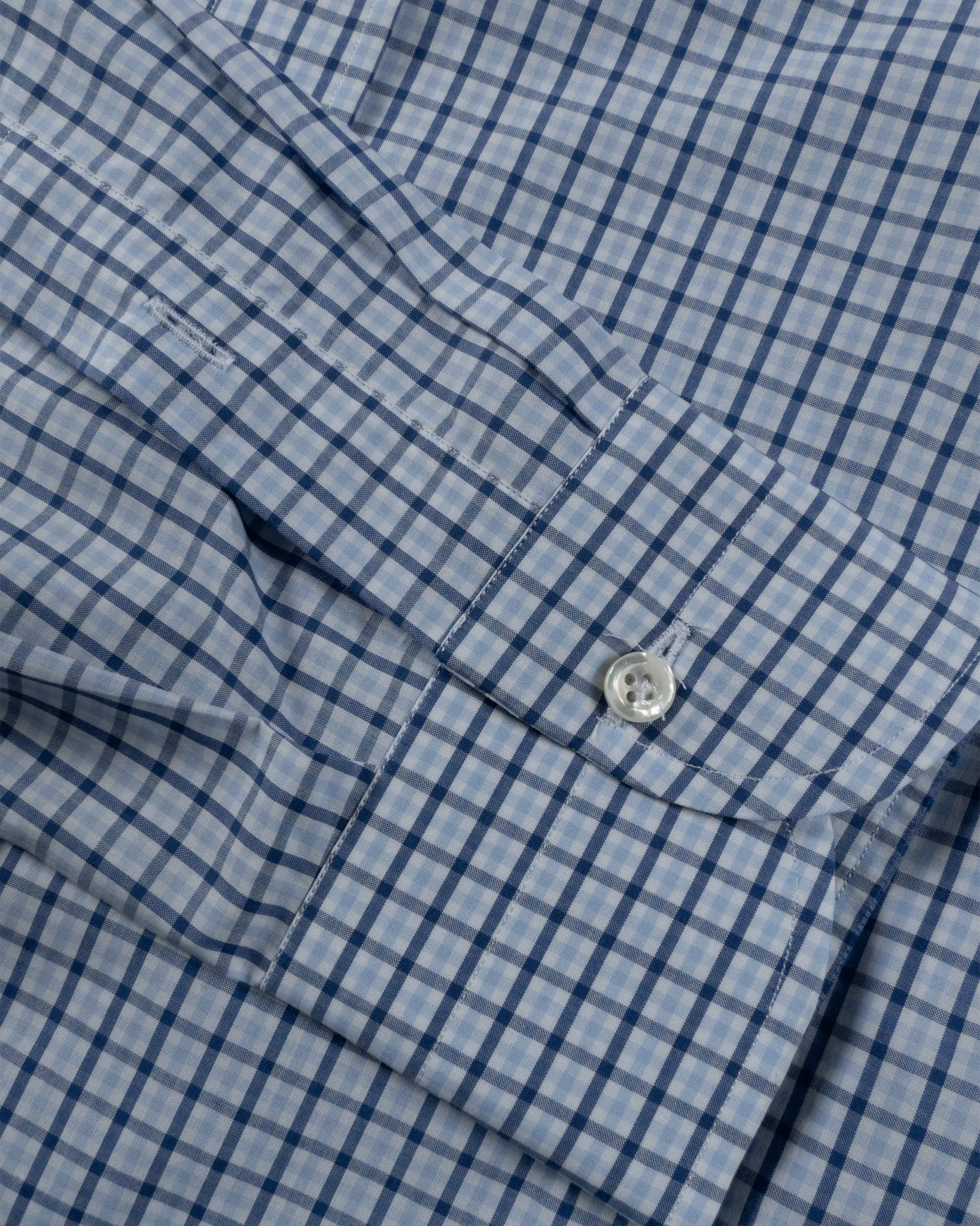 Blaues Baumwolle Check Hemd Mit Kent Kragen Schmale Passform von Luciano?Barbera - Shirts LUCIANO BARBERA