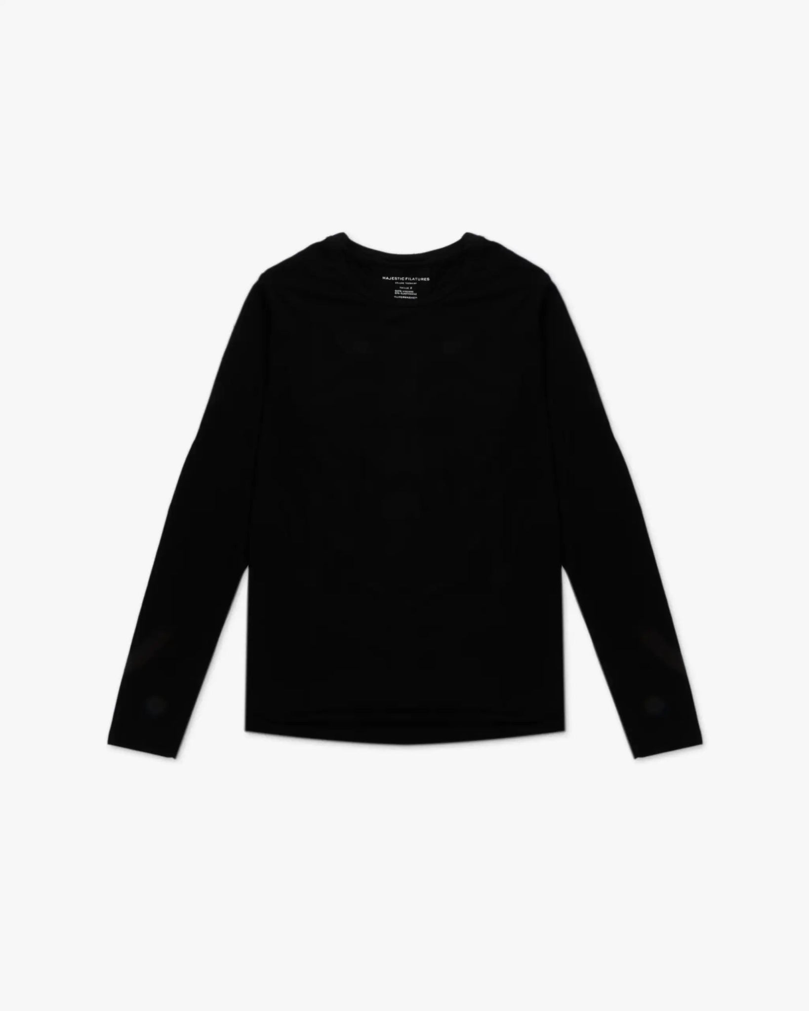 Bluse mit regulären Nähten und übergroßem Rundhalsausschnitt von Majestic - Shirts MAJESTIC