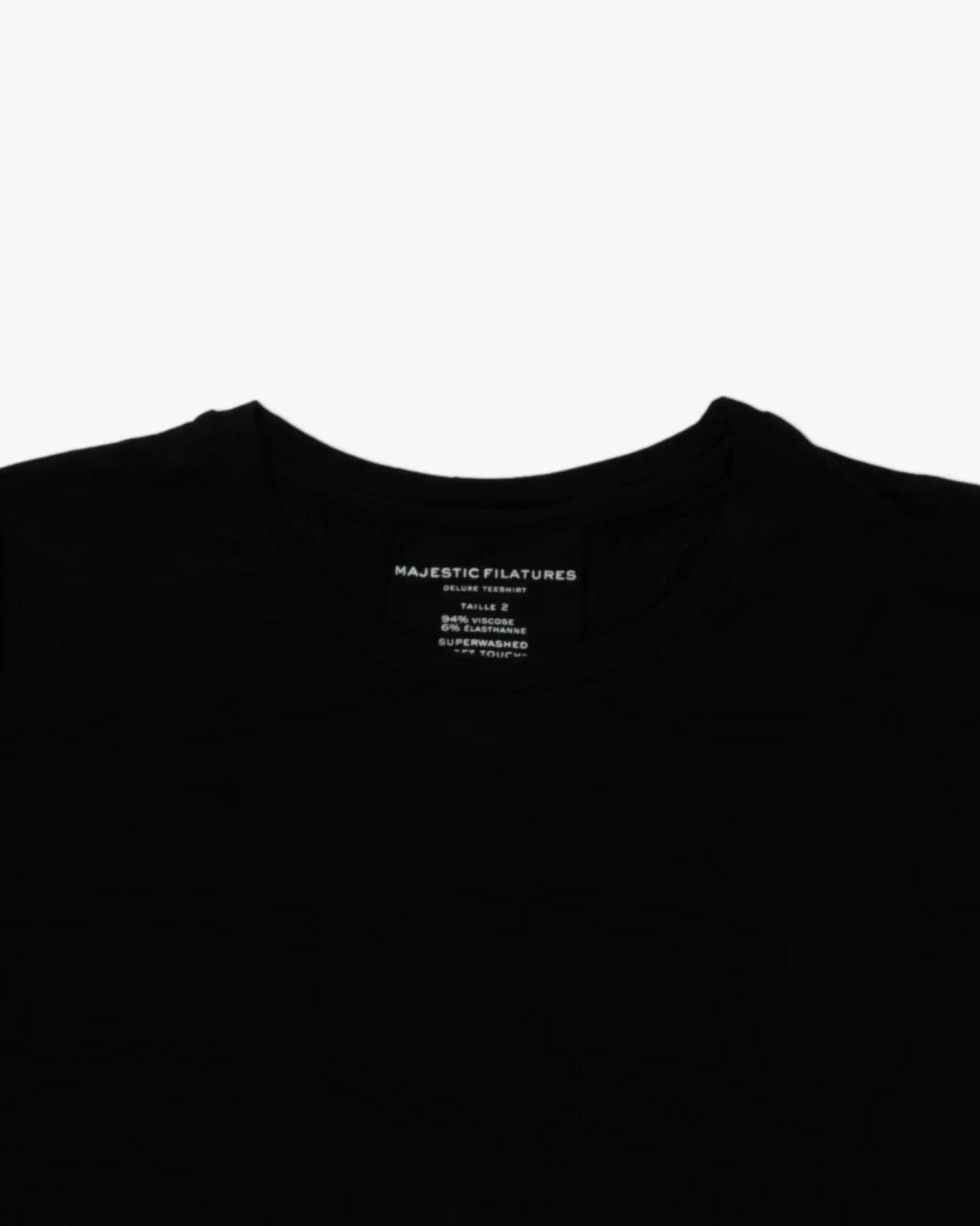 Bluse mit regulären Nähten und übergroßem Rundhalsausschnitt von Majestic - Shirts MAJESTIC