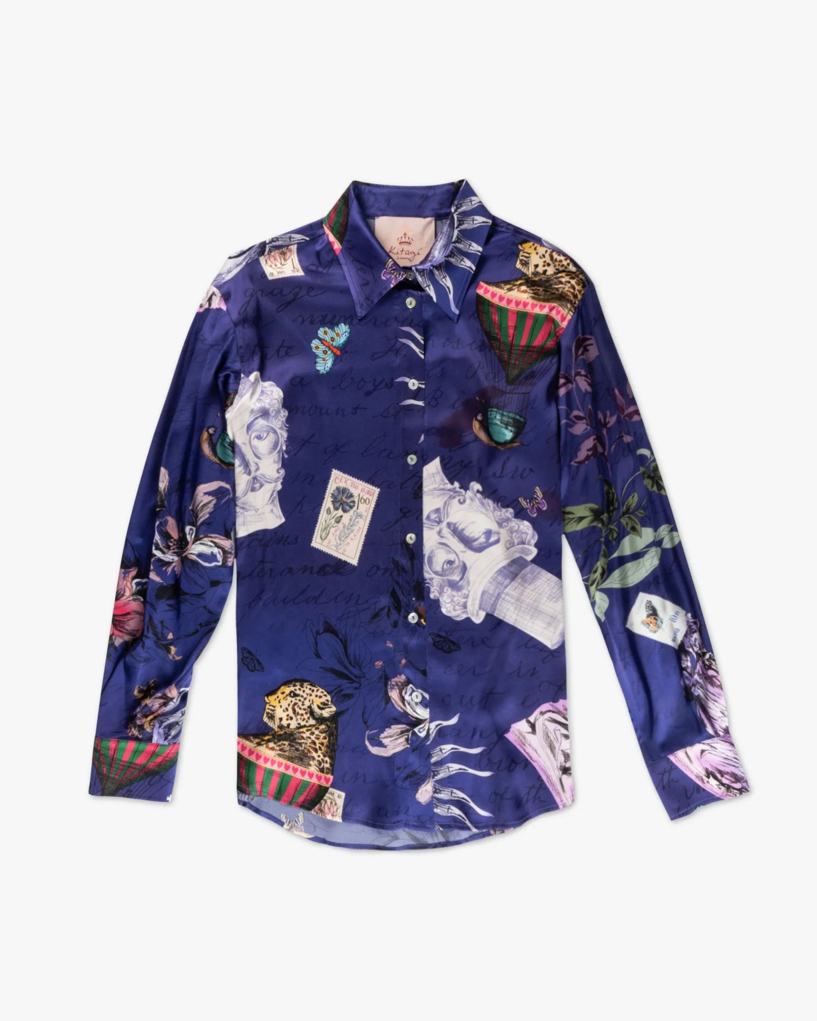 Blütenkopf - Print - Bluse von Kitagi - BLOUSON KITAGI QUEEN