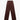 Bordeauxfarbene Stretchvelour Leder Wide Leg Hose von Novelle - Trousers NOVELLE