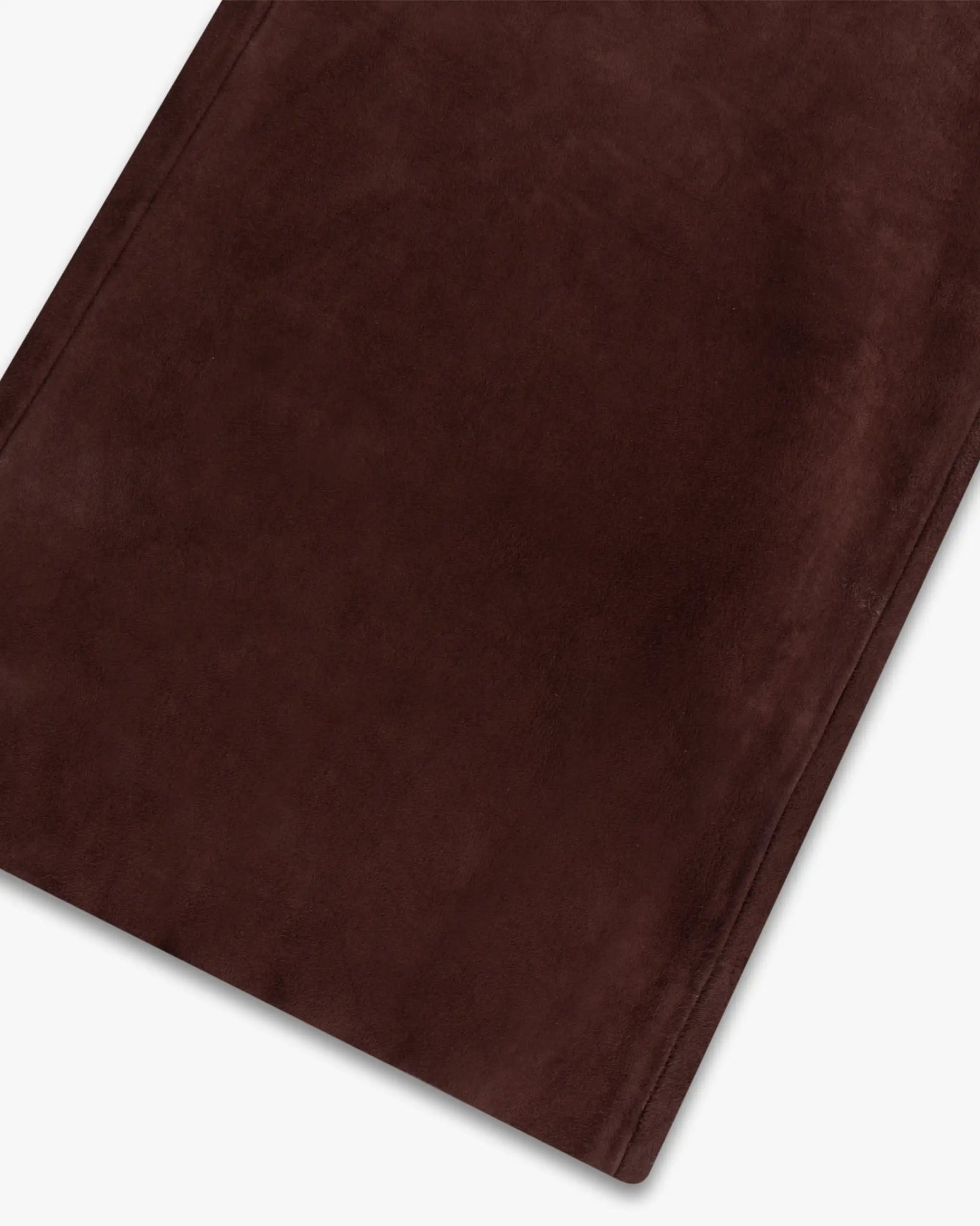 Bordeauxfarbene Stretchvelour Leder Wide Leg Hose von Novelle - Trousers NOVELLE