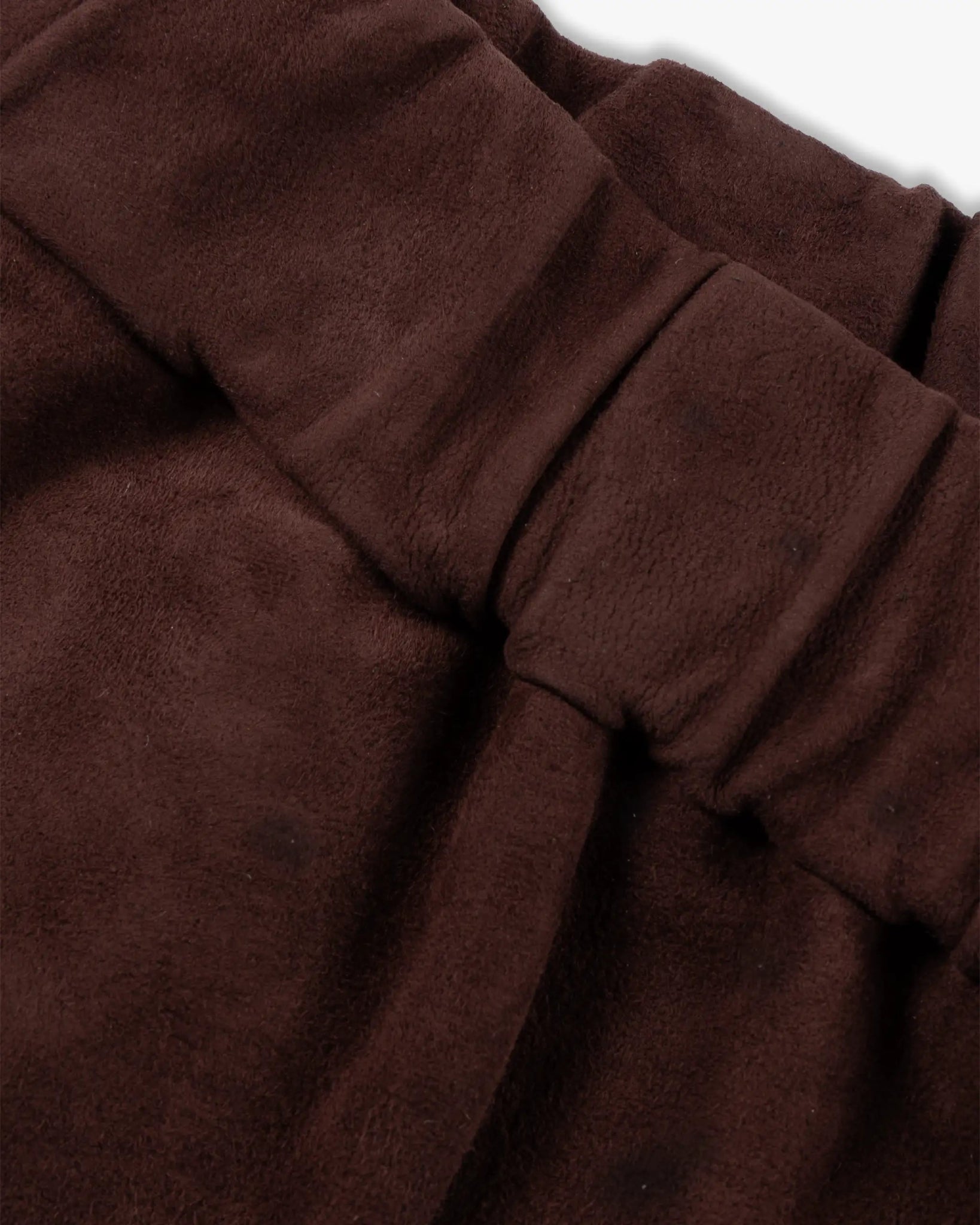 Bordeauxfarbene Stretchvelour Leder Wide Leg Hose von Novelle - Trousers NOVELLE