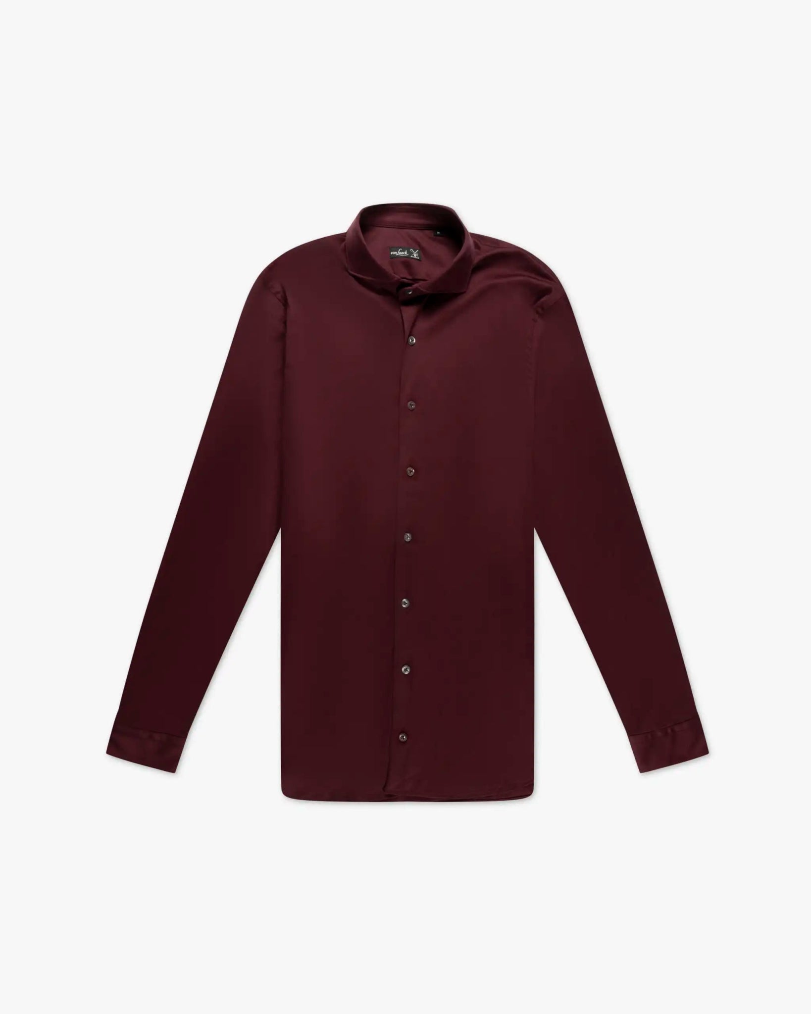 Bordeauxfarbenes Swiss Cotton Jersey Stretch Hemd von Van Laack - Shirts VAN LAACK