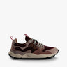 Borolofarbener Suede Nylon Mix Runner Sneaker von Flower Mountain - Shoes MOUNTAIN FLOWER