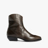 Boscogrüne Soft Nappa Zip Stiefelette von Elia Maurizi - Shoes ELIA MAURIZI