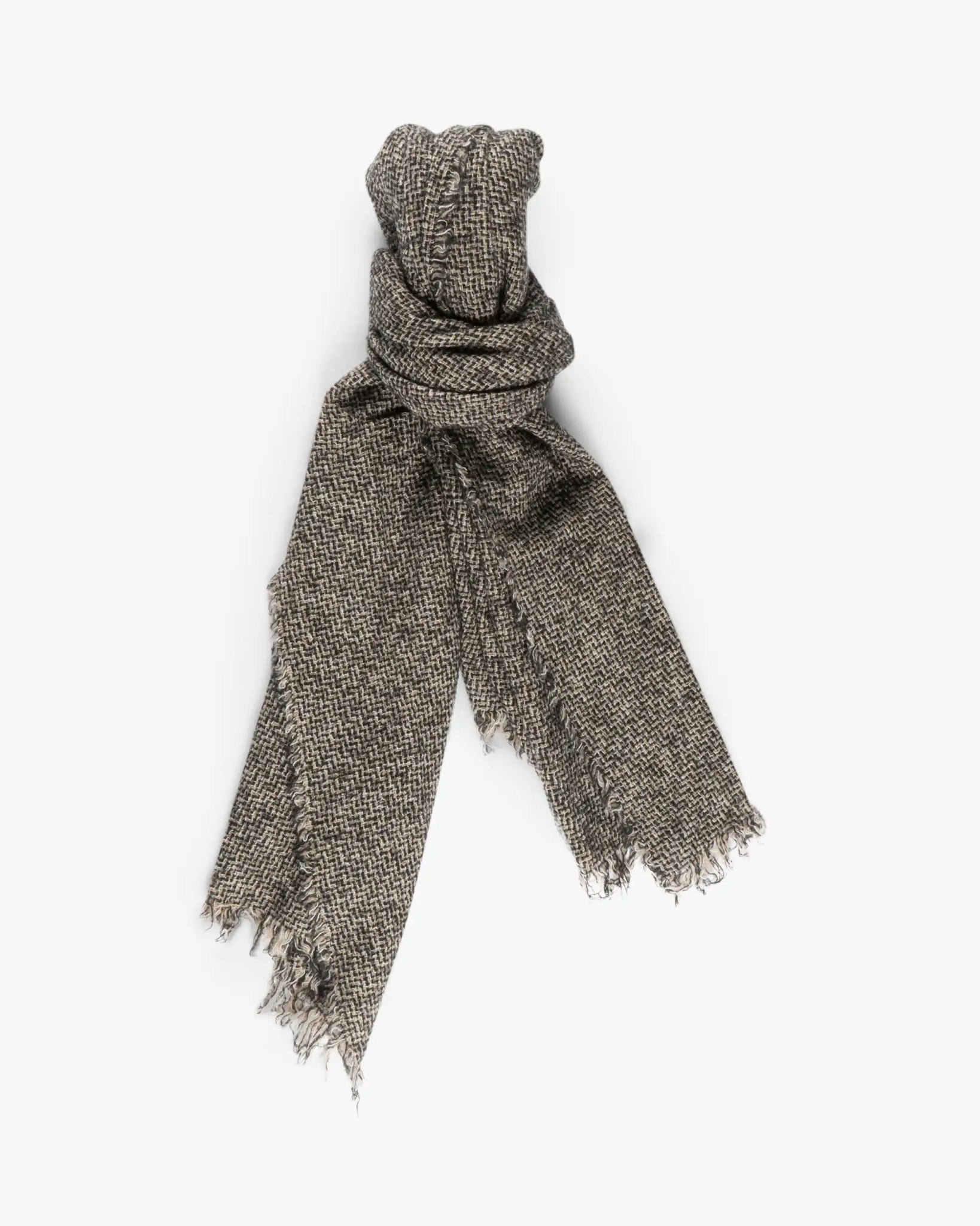 Braun Beiger Pepita Karo Schal von Faliero Sarti - Accessories FALIERO SARTI