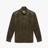 Braun Olivfarbene Detouchable Daunen Lining Jacke von Luciano Barbera - Coats & Jackets LUCIANO BARBERA