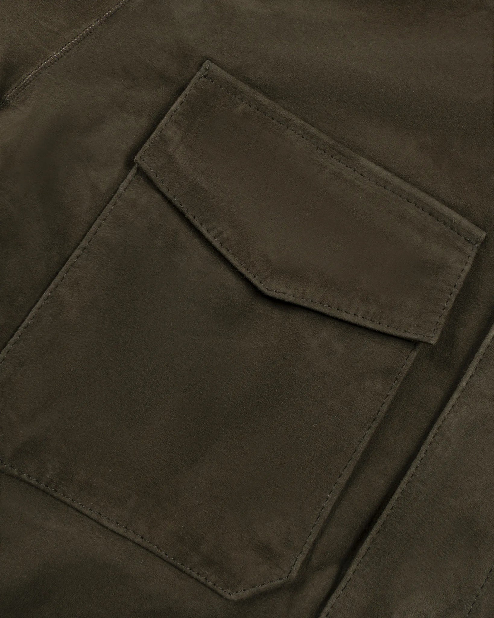 Braun Olivfarbene Detouchable Daunen Lining Jacke von Luciano Barbera - Coats & Jackets LUCIANO BARBERA