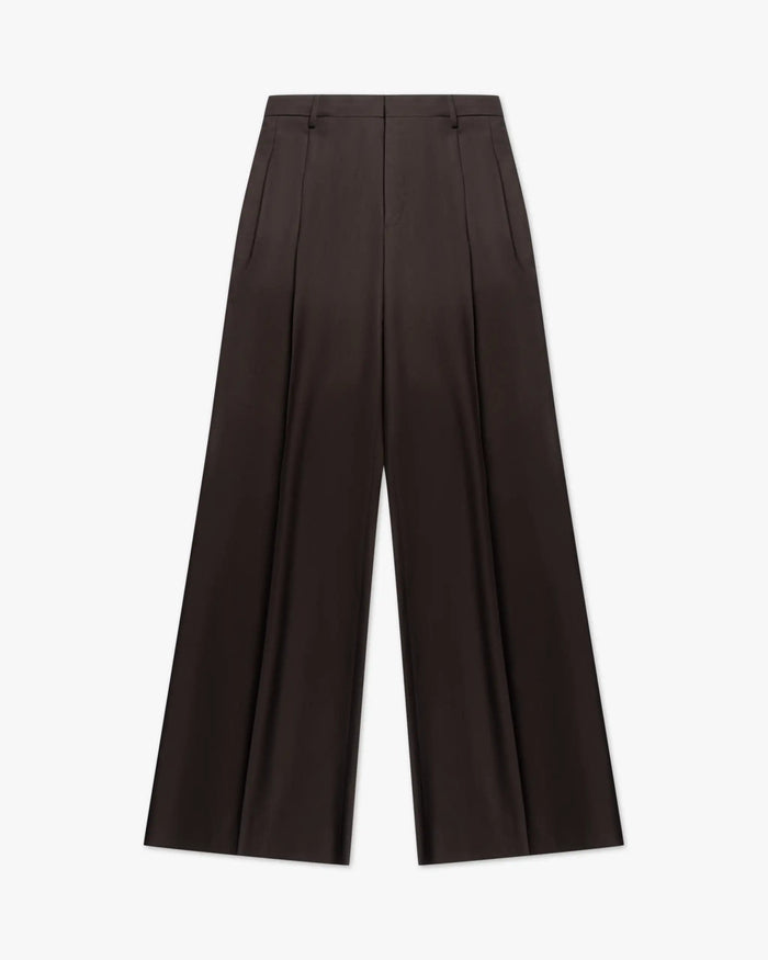 Braune Extra Lange Bundfaltenhose von Tagliatore