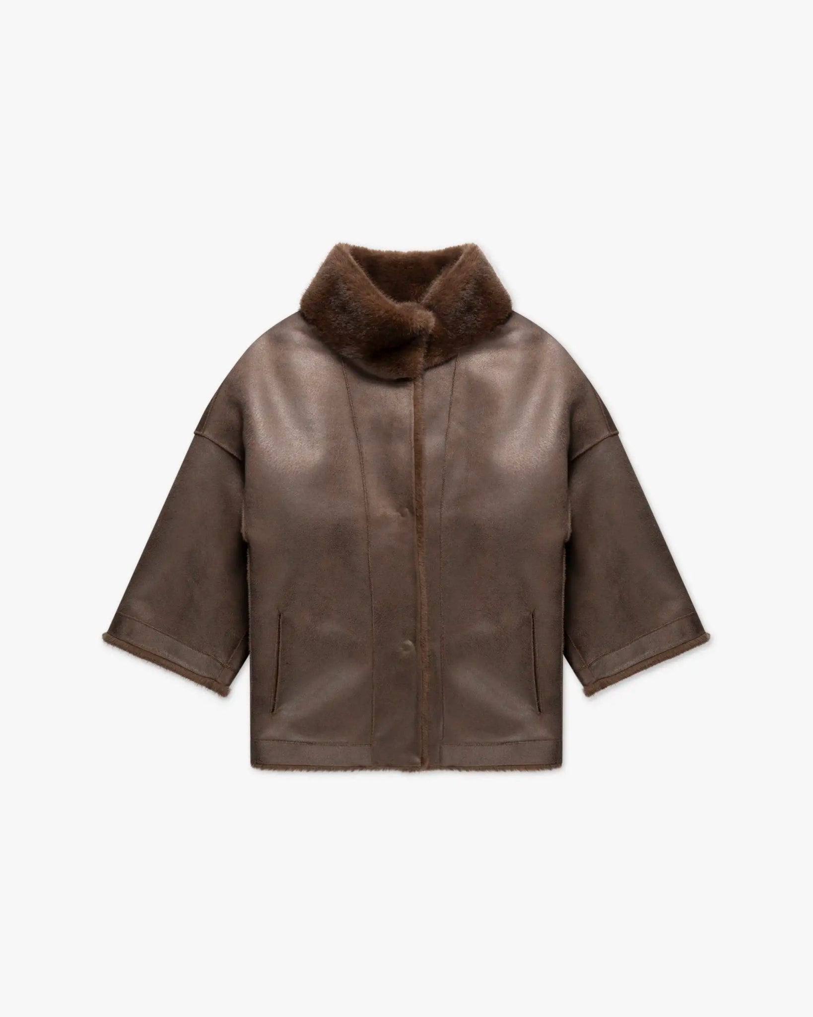 Braune Luxus Kunstpelz Nerz Stola von Artico - Coats & Jackets ARTICO