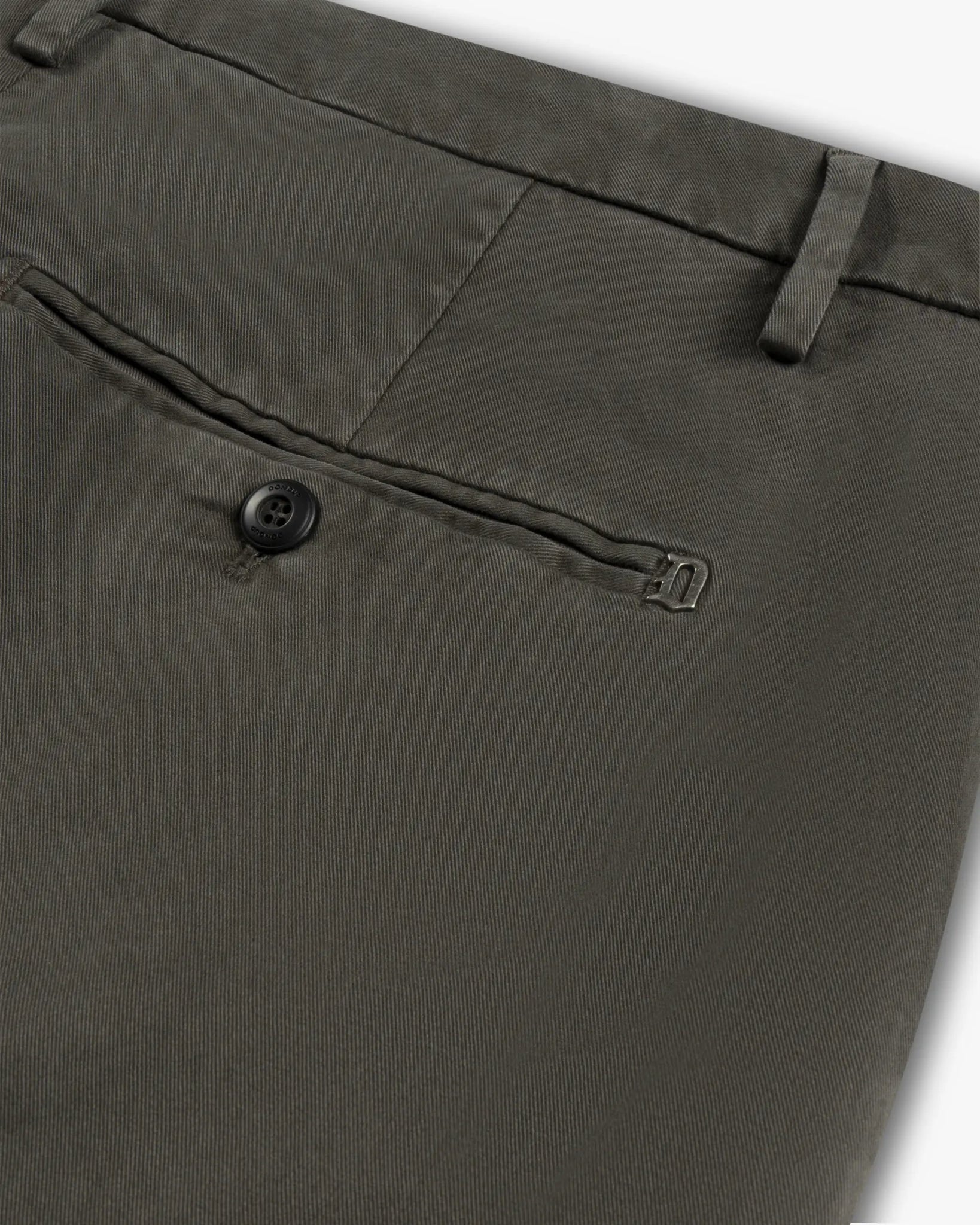 Braune Spiritissimo Gabardine Stretch Hose von Dondup - Trousers DONDUP