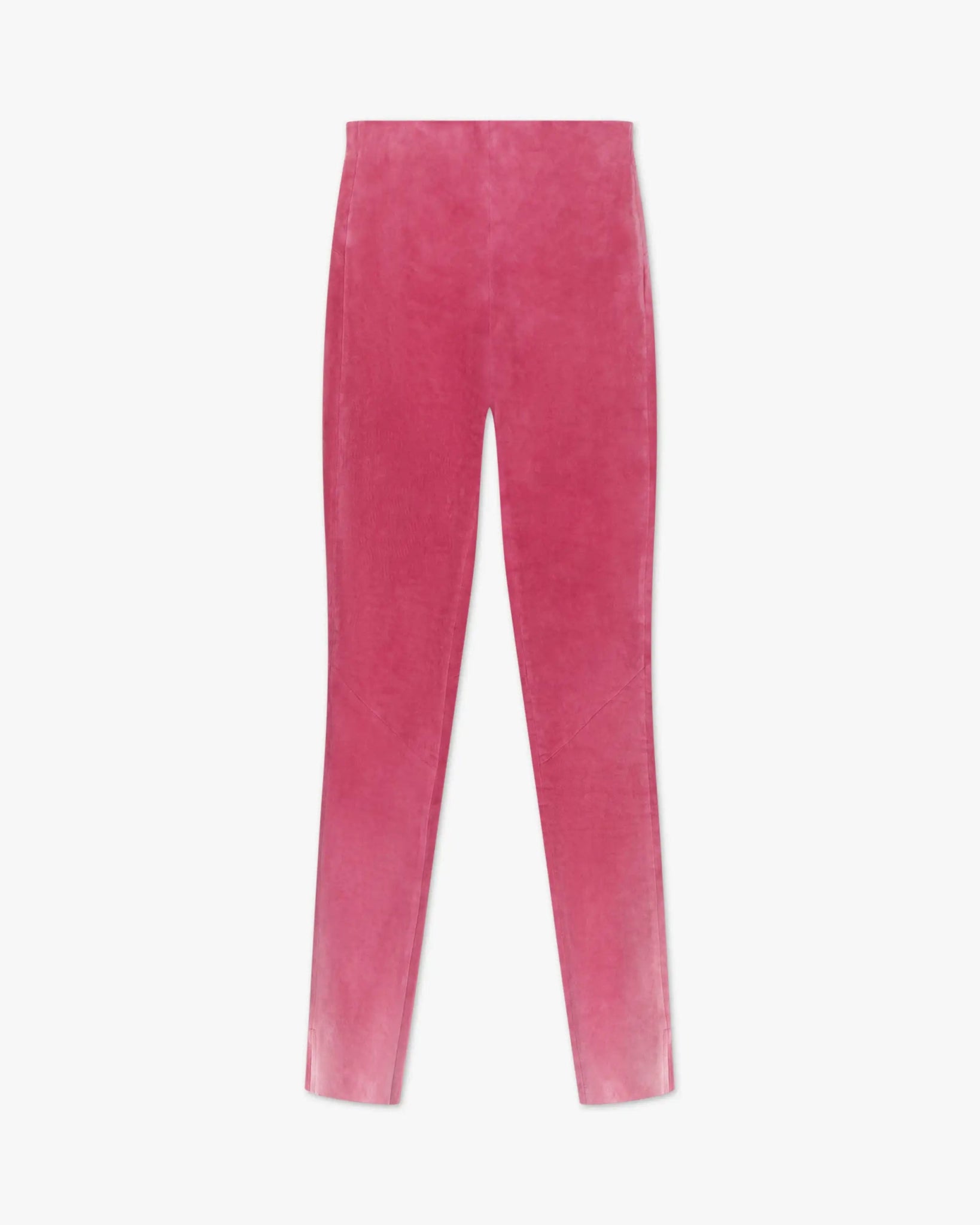 Braune Stretch Velours Leggings von White T - Trousers WHITET