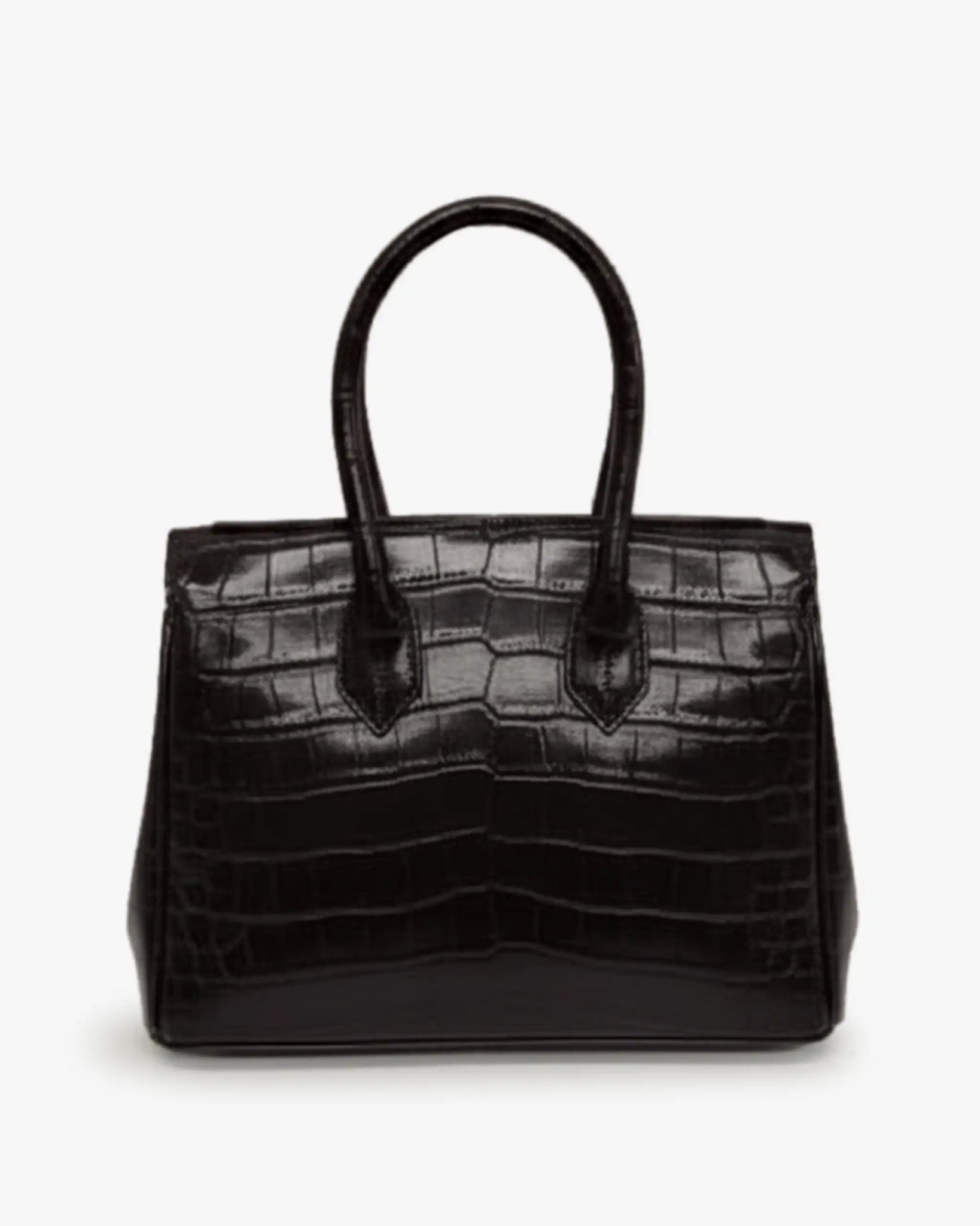 Braune Tasche mit Kroko - Prägung klein von Mia Bag - Bags MIA BAGS