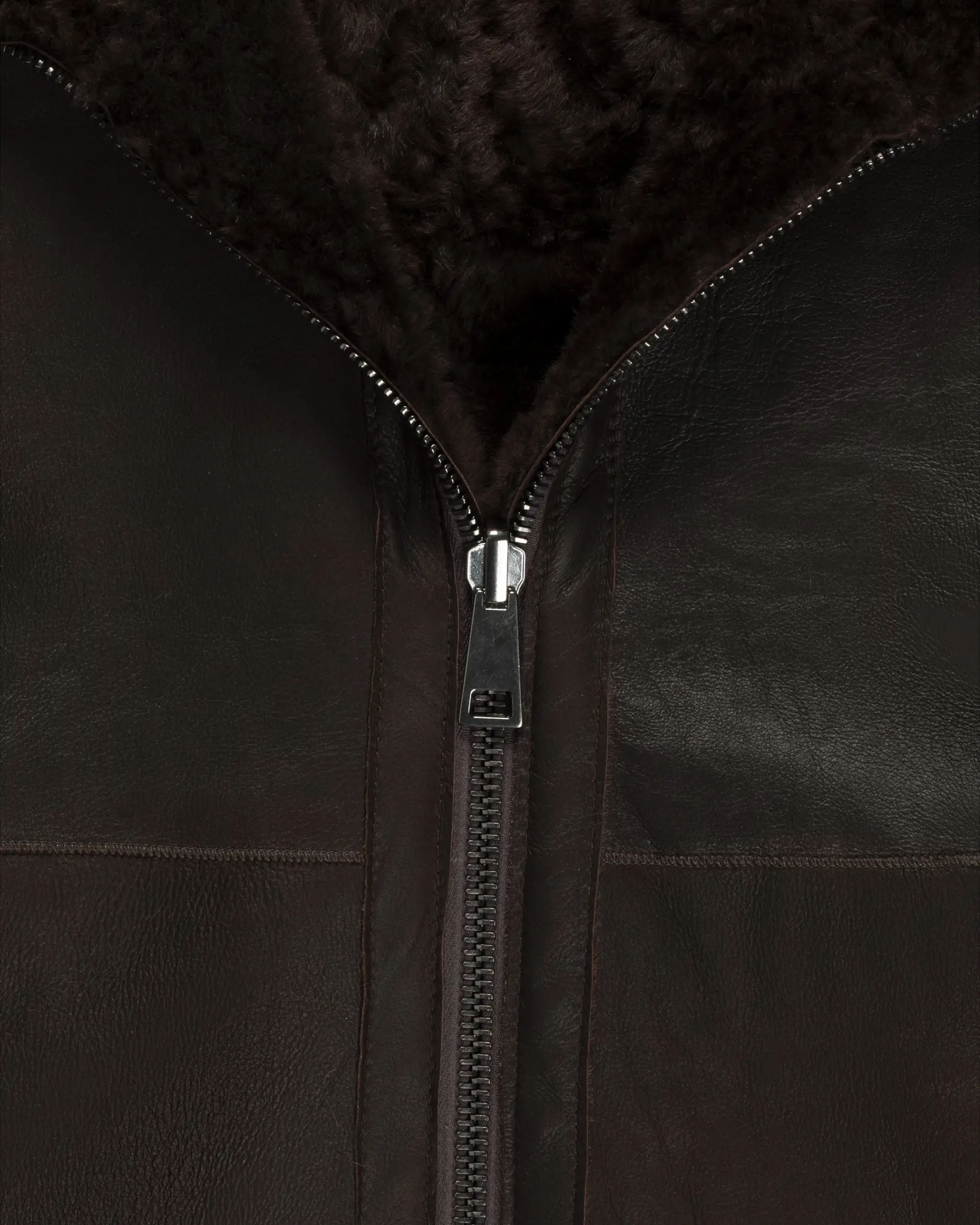 Braune Wendbare Spanische Lammfell Zip Jacke von Giorgio Brato - Coats & Jackets GIORGIO BRATO