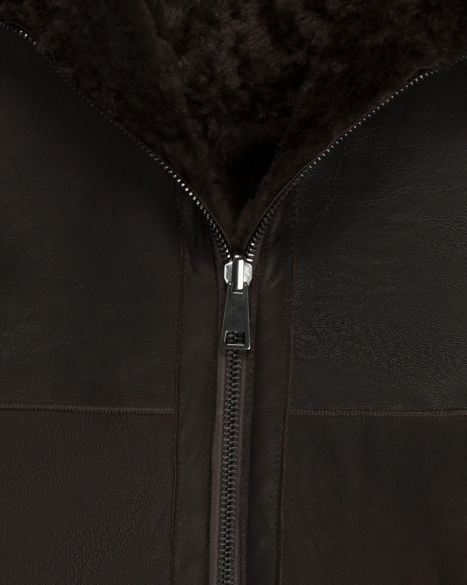 Braune Wendbare Spanische Lammfell Zip Jacke von Giorgio Brato - Coats & Jackets GIORGIO BRATO