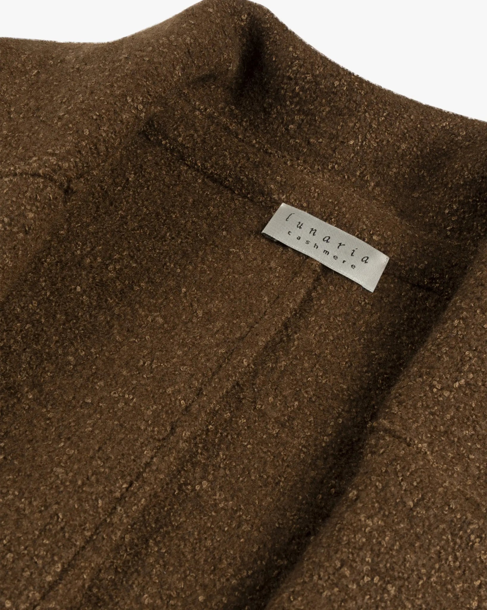 Brauner 8 Fädiger Bouclé Walk Cashmere Strick von Lunaria - Knitwear LUNARIA