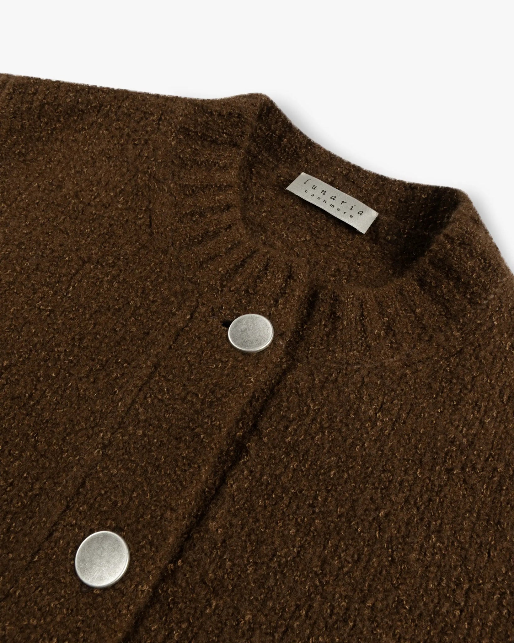 Brauner 8 Fädiger Cashmere Chanel Strickpullover von Lunaria - Knitwear LUNARIA
