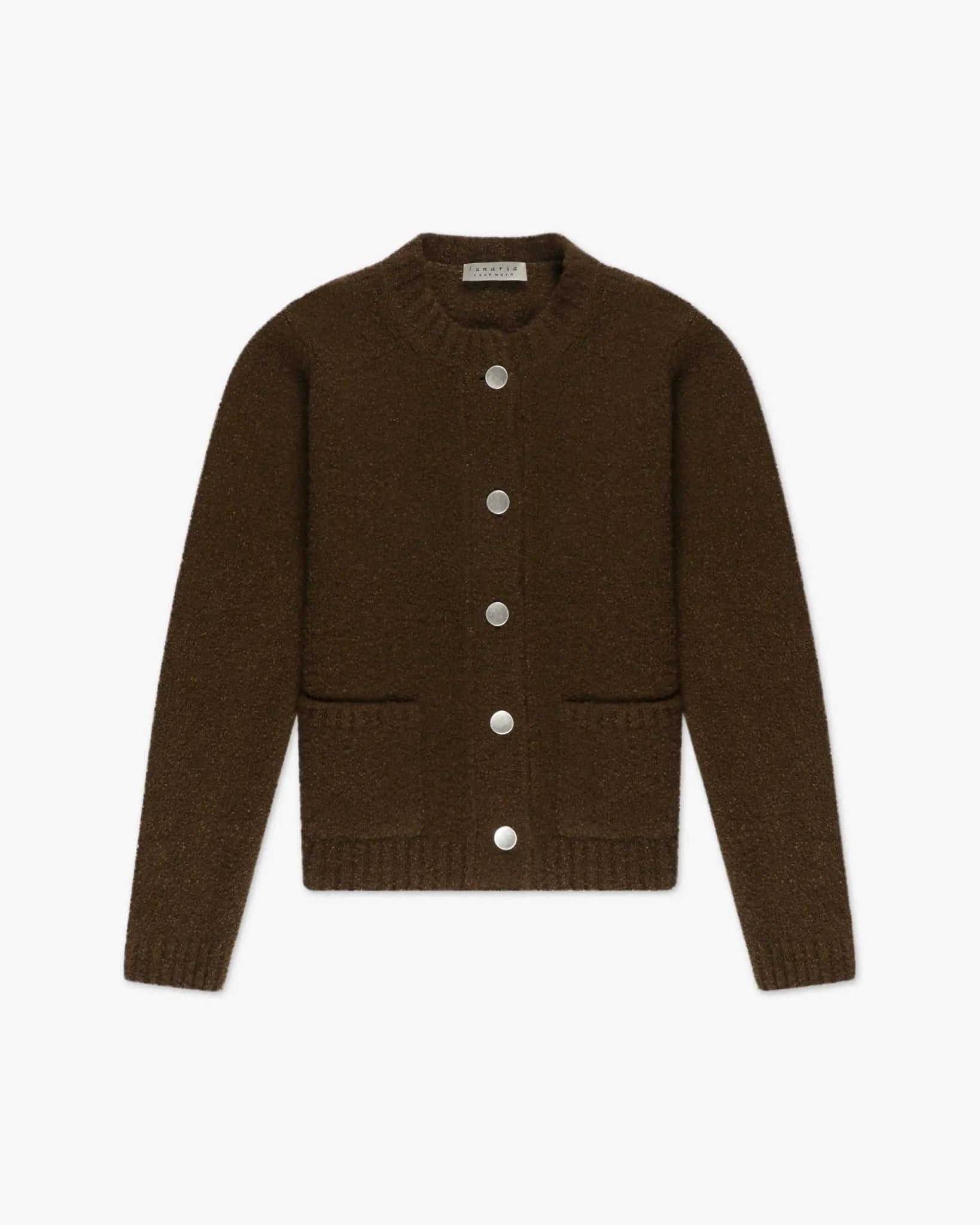 Brauner 8 Fädiger Cashmere Chanel Strickpullover von Lunaria - Knitwear LUNARIA
