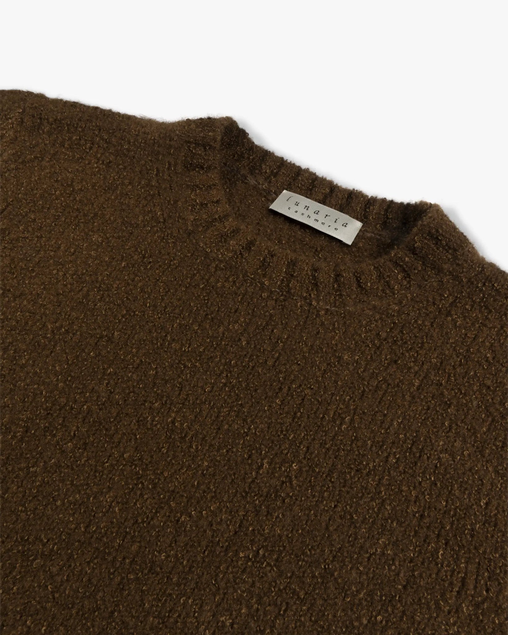 Brauner 8 Fädiger Halbarm Cashmere Strick von Lunaria - Knitwear LUNARIA