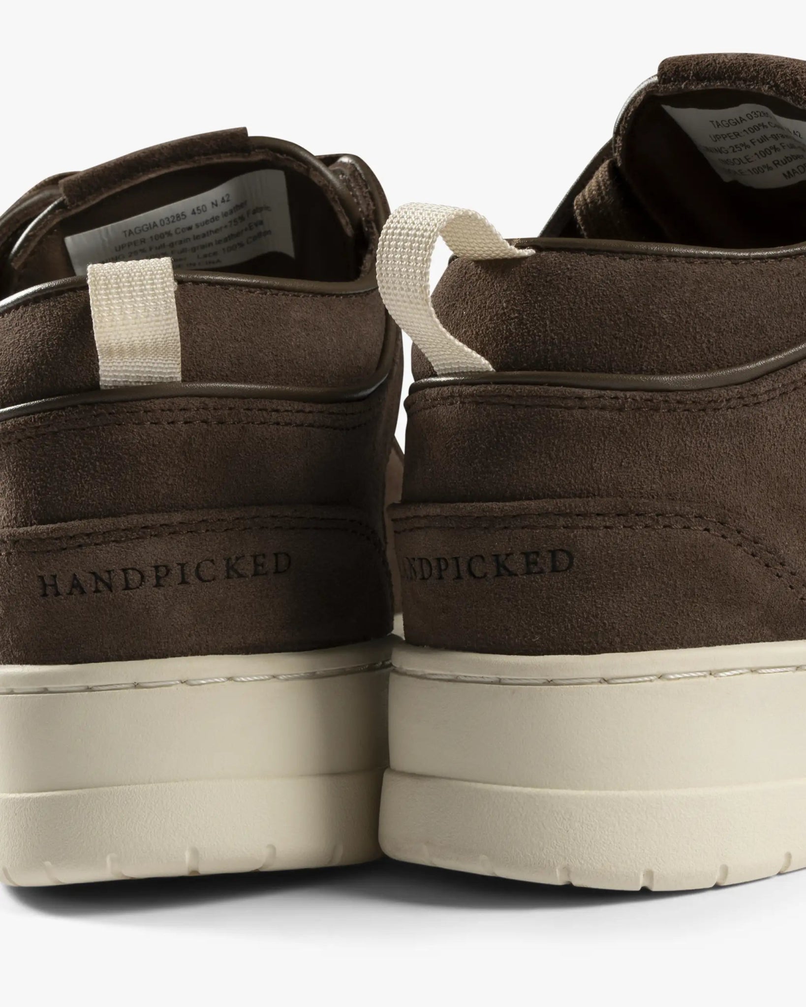Brauner Luxus Suede Leder High Top Sneaker von Handpicked - Shoes HANDPICKED