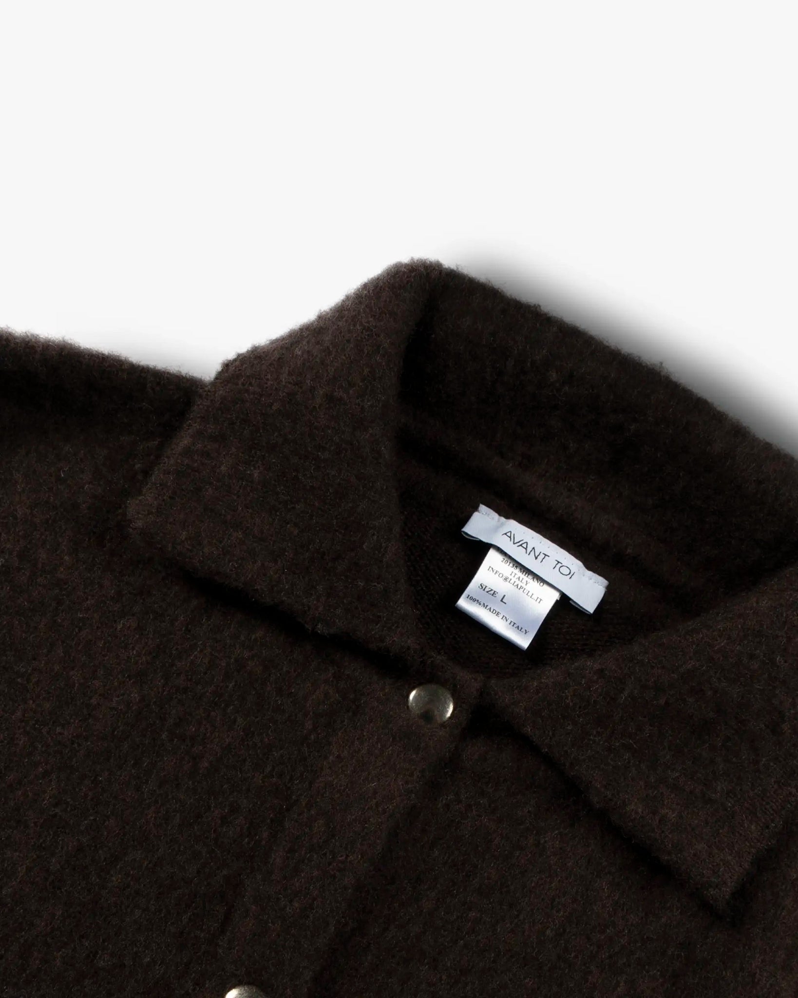 Braunes Arbeiter Hemd Mit Druckknöpfen von Avant Toi - Knitwear AVANT TOI