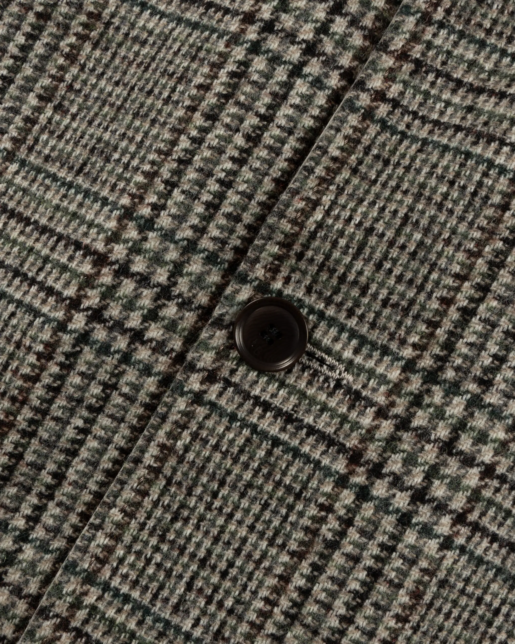 Braungrauer Prince of Wales Mantel von Luciano Barbera - Coats & Jackets LUCIANO BARBERA