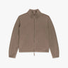 Bruno Graubrauner 2 Fädig Gewalkter Cashmere Blouson von Lunaria - Knitwear LUNARIA