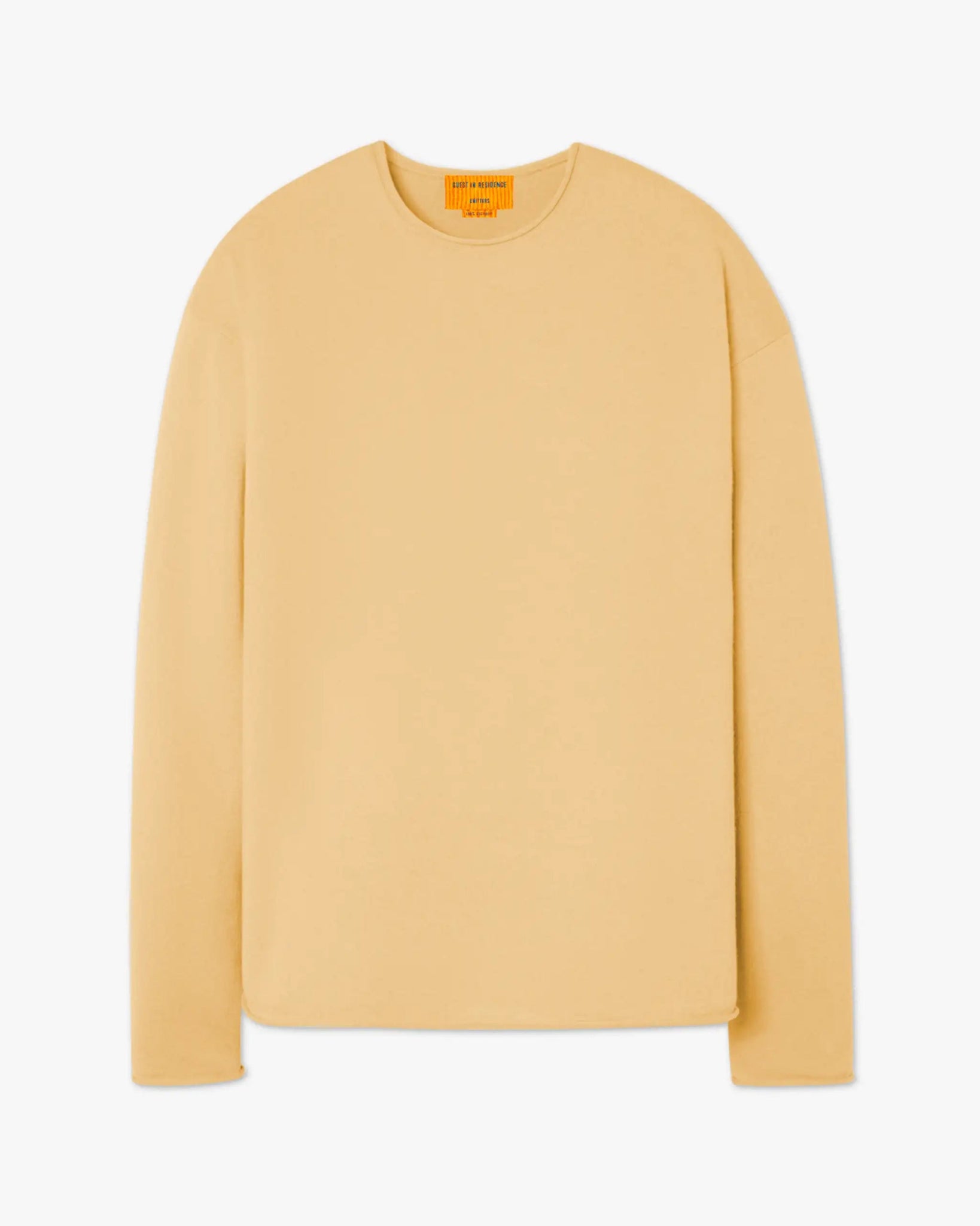 Butterfarbener Cashmere Crew Neck Pullover von Guest in Residence - Knitwear G. IN RESIDENCE