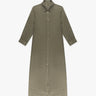 Cafe Soft Military Verblasstes Leinen Langkleid von 120% Lino - Dresses LINO 120%