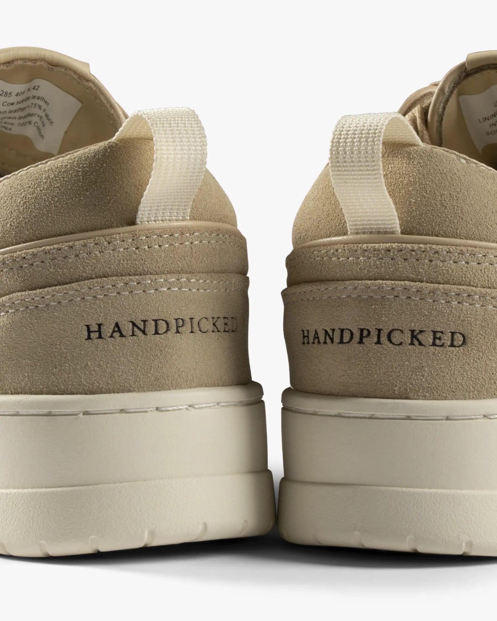 Camelfarbener Luxus Suede Leder High Top Sneaker von Handpicked - Shoes HANDPICKED