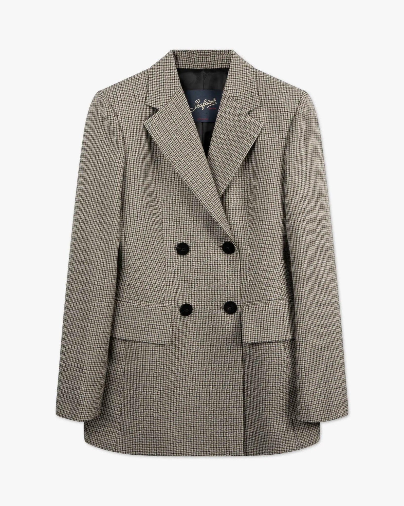 Camelfarbener Zweireiher im Britisch Check von Seafarer - Coats & Jackets SEAFARER