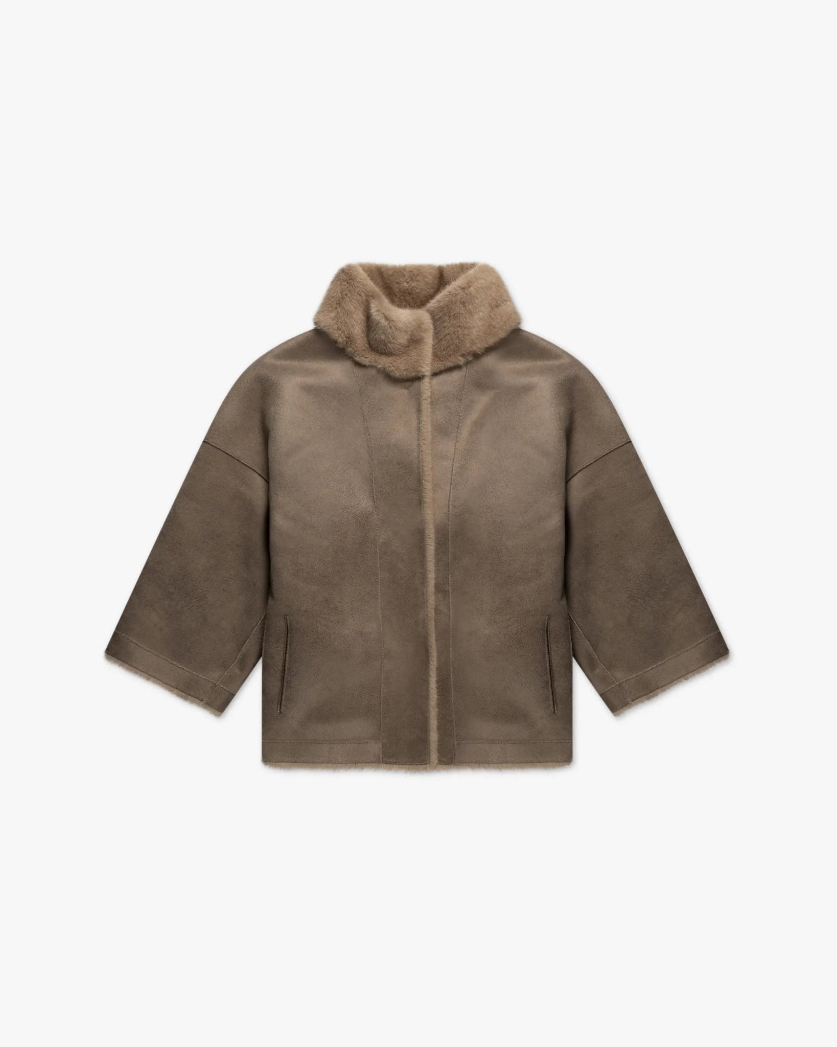 Camellofarbene Luxus Kunstpelz Nerz Stola von Artico - Coats & Jackets ARTICO