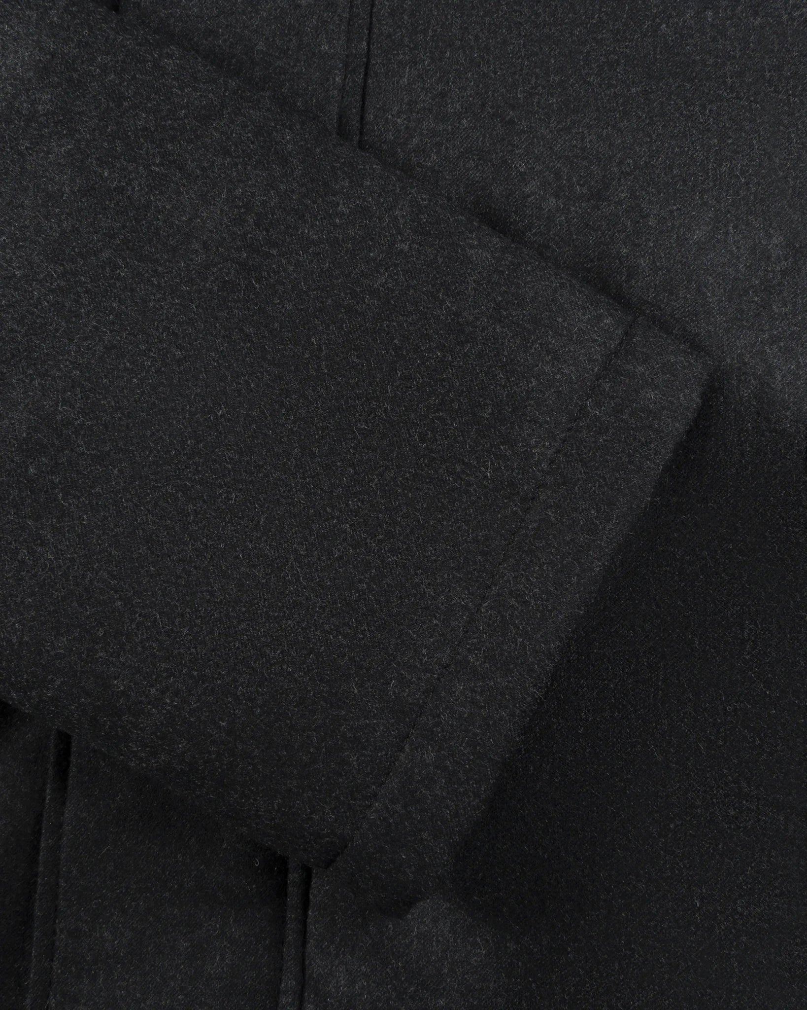 Charcoalfarbene Stormsystem Wool mit Sherling Jacke von Luciano Barbera - Coats & Jackets LUCIANO BARBERA