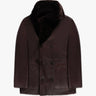 Cherryfarbene Zweireihige Lammfell Kurzjacke von Novelle - Coats & Jackets NOVELLE