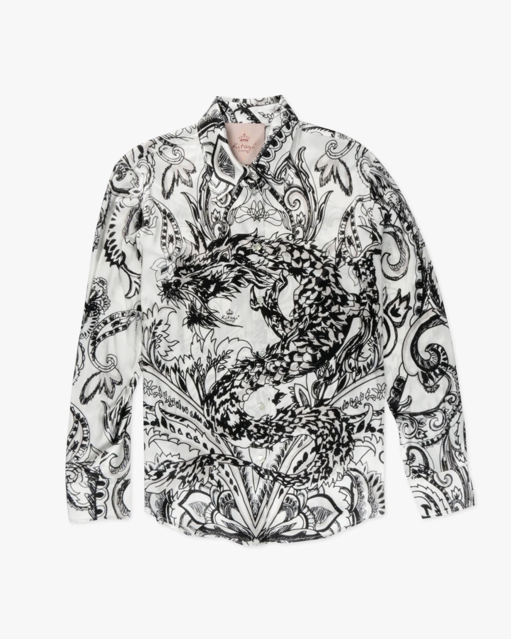 Chinesischer - Drachen - Print - Bluse von Kitagi - Blouses KITAGI QUEEN