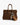 Chocolatefarbene Veloursledertasche mit Schmuckbesatz und Schulterriemen von Mia Bag - Accessories MIA BAGS
