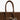 Chocolatefarbene Veloursledertasche mit Schmuckbesatz und Schulterriemen von Mia Bag - Accessories MIA BAGS