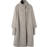 CINZIA ROCCA | 95CM KNITTED TRIM BIELLA - WOOL COAT - Coats & Jackets CINZIA ROCCIA