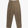 Cognacfarbene Bedruckte Fischgrat Jogg Hose von Circolo - Trousers CIRCOLO 1901