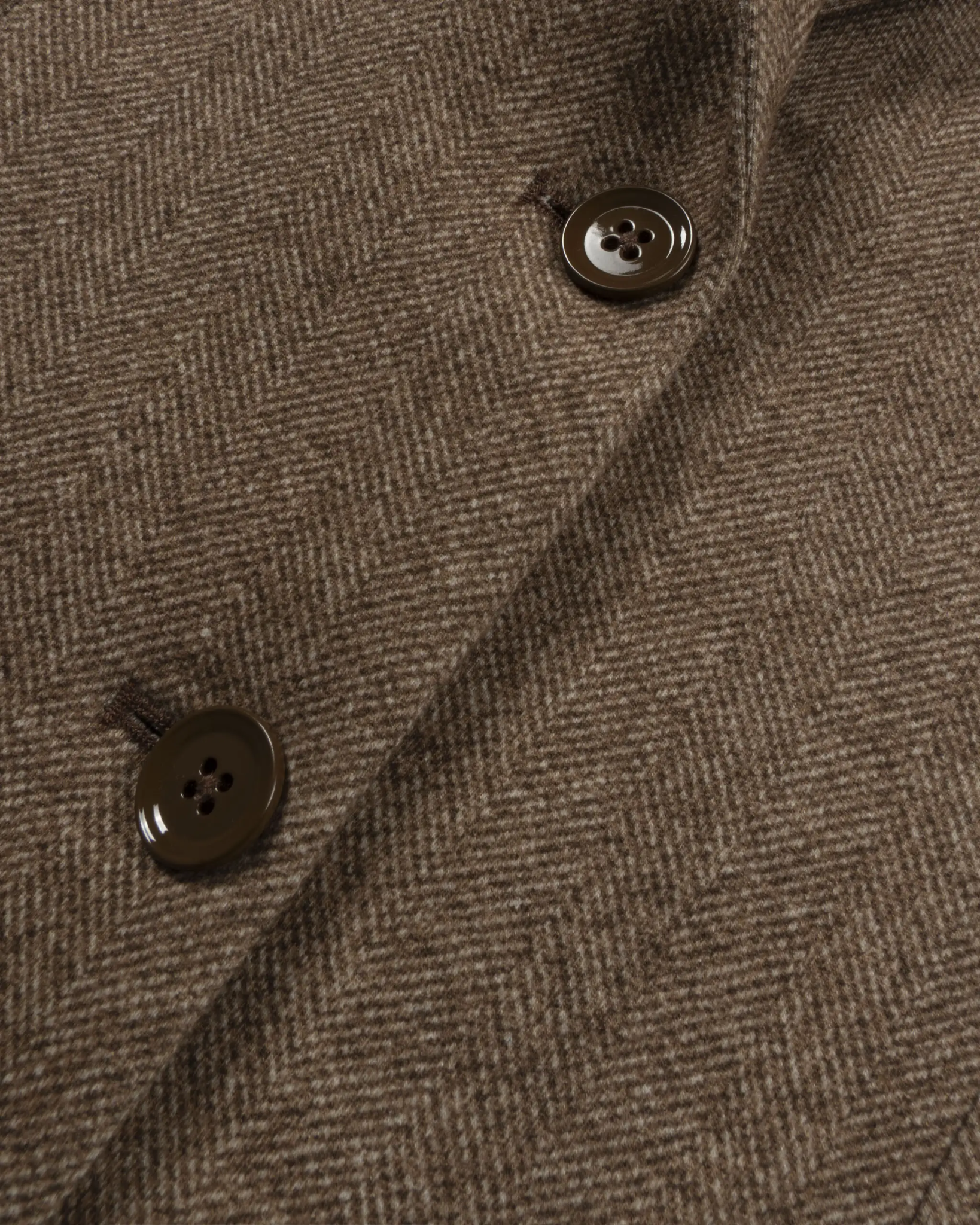 Cognacfarbener Bedruckter Fischgrat 2 Knopf Blazer von Circolo - Blazers CIRCOLO 1901
