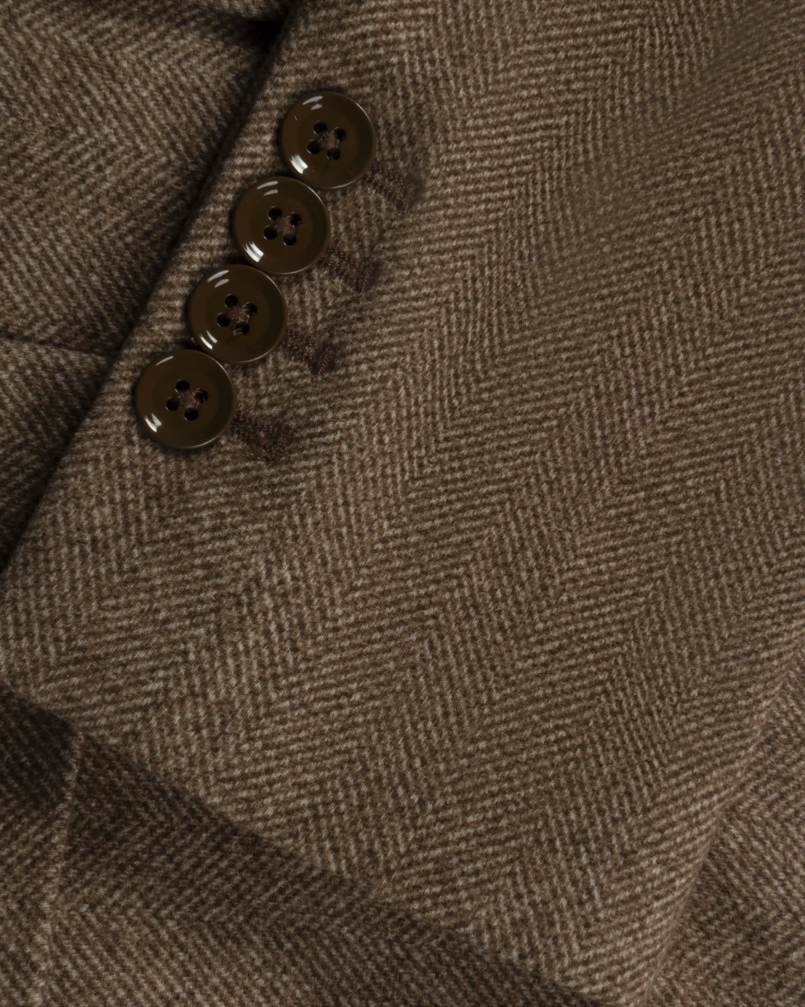 Cognacfarbener Bedruckter Fischgrat 2 Knopf Blazer von Circolo - Blazers CIRCOLO 1901