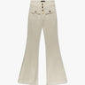 Cremefarbene Anais Extra Lange Flair Hose von Seafarer - Trousers SEAFARER