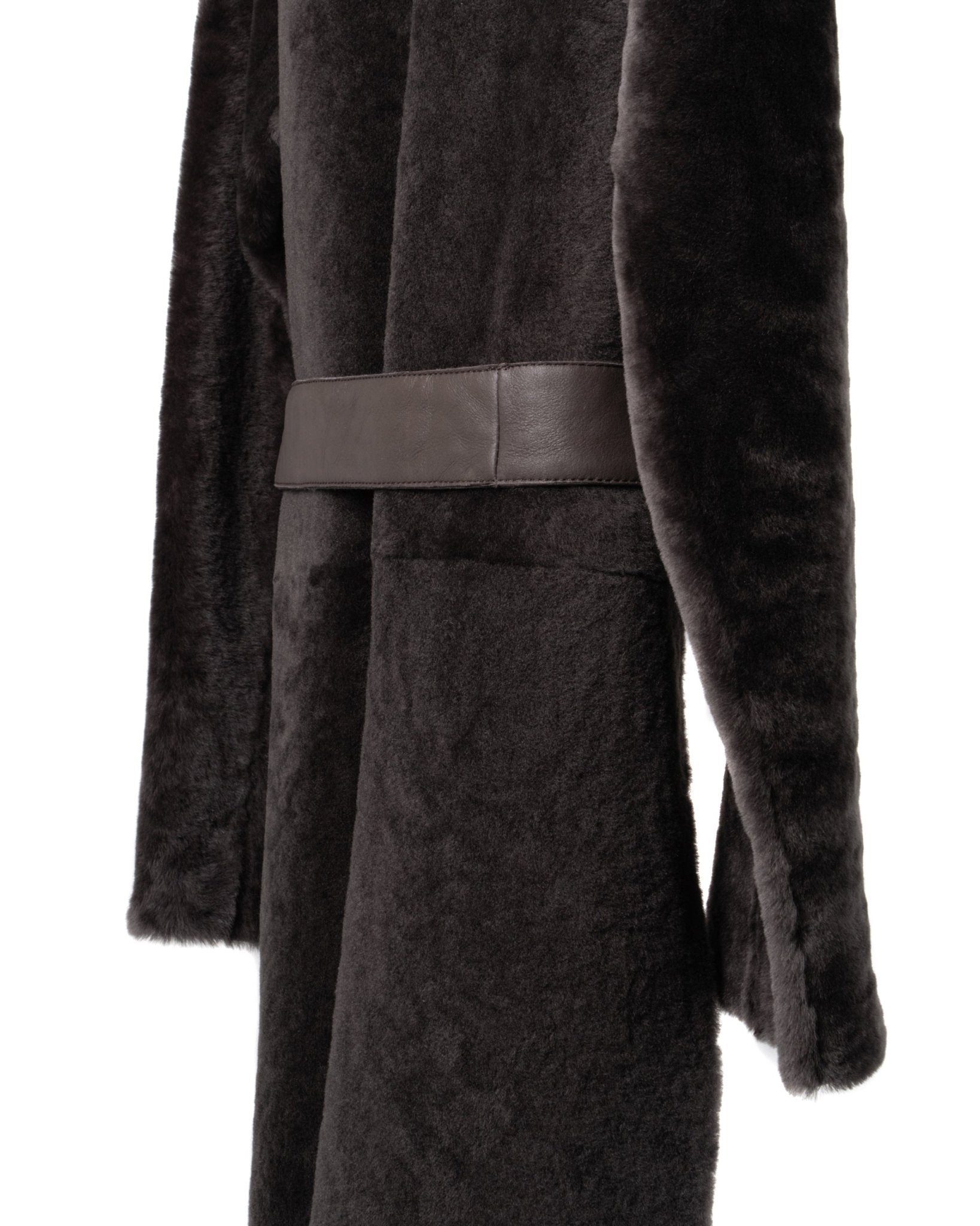 DESA 1972 | REVERSABLE ASTRAKAN DOUBLEBREAST SHEARLING COAT - Coats & Jackets DESA