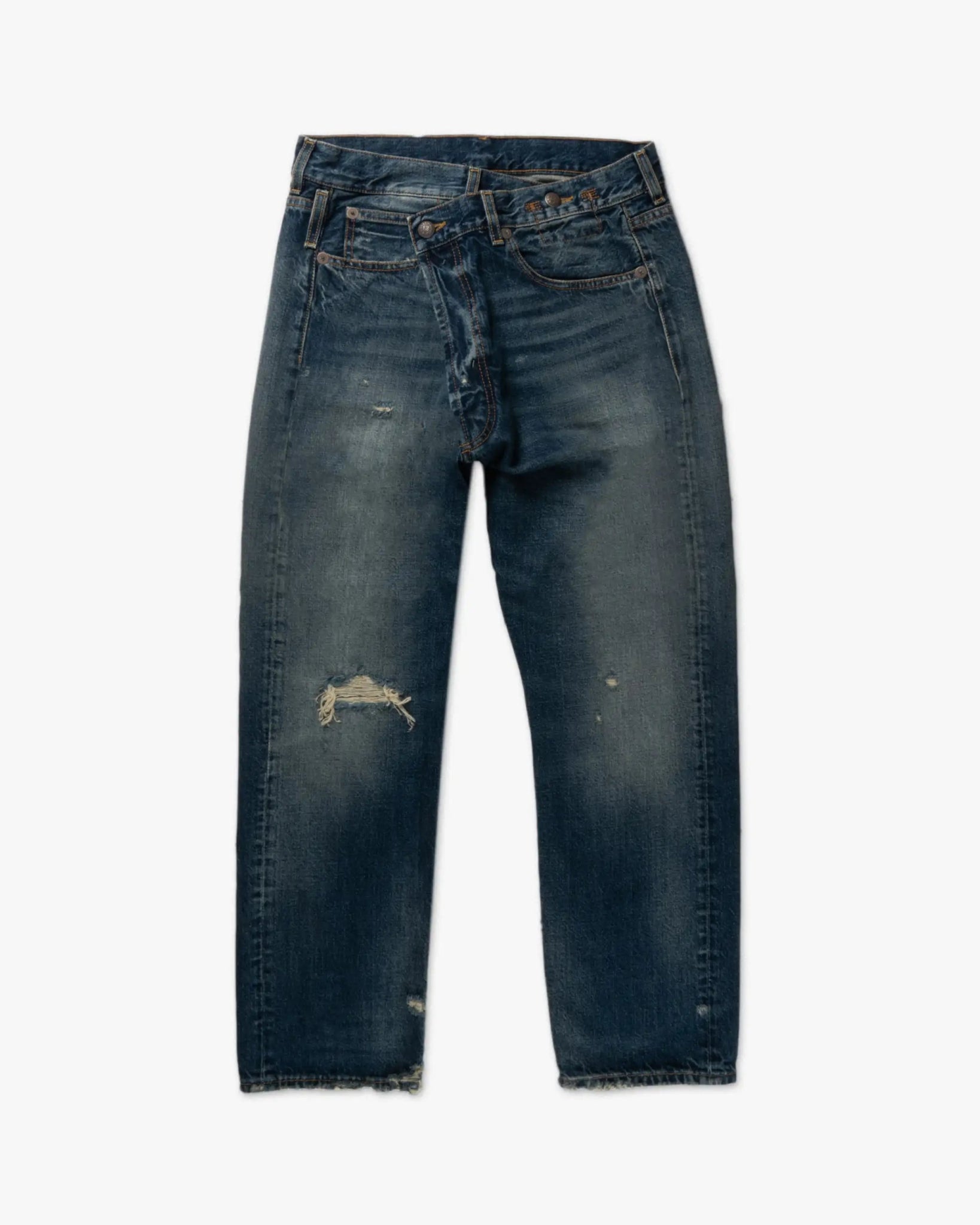 Distressed Cross Over Jeans von R13 New York - Denim R13 WOMEN