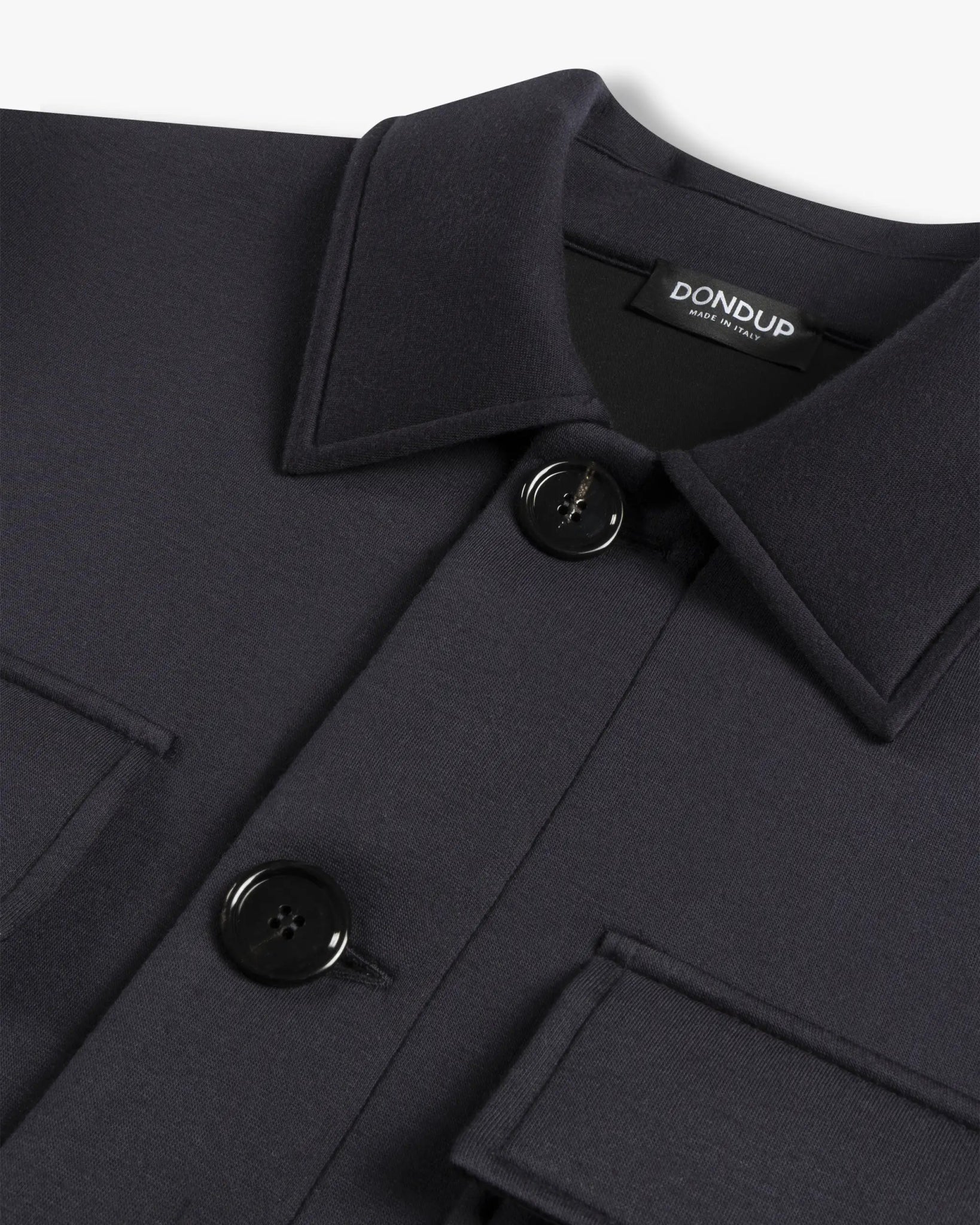 Dunkel Blaue Neopren - Worker - Hemd von Dondup - Shirts DONDUP