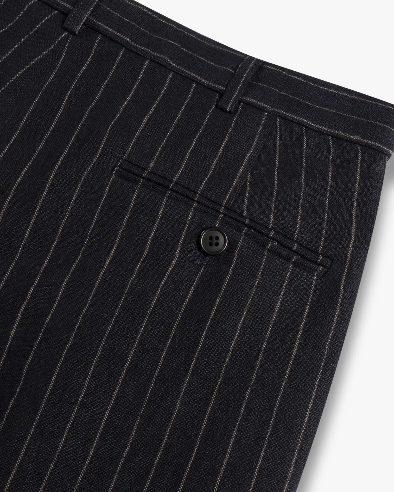Dunkel Navy Dreifach Faltige Crossover Leinenhose von R13 New York - Trousers R13 WOMEN