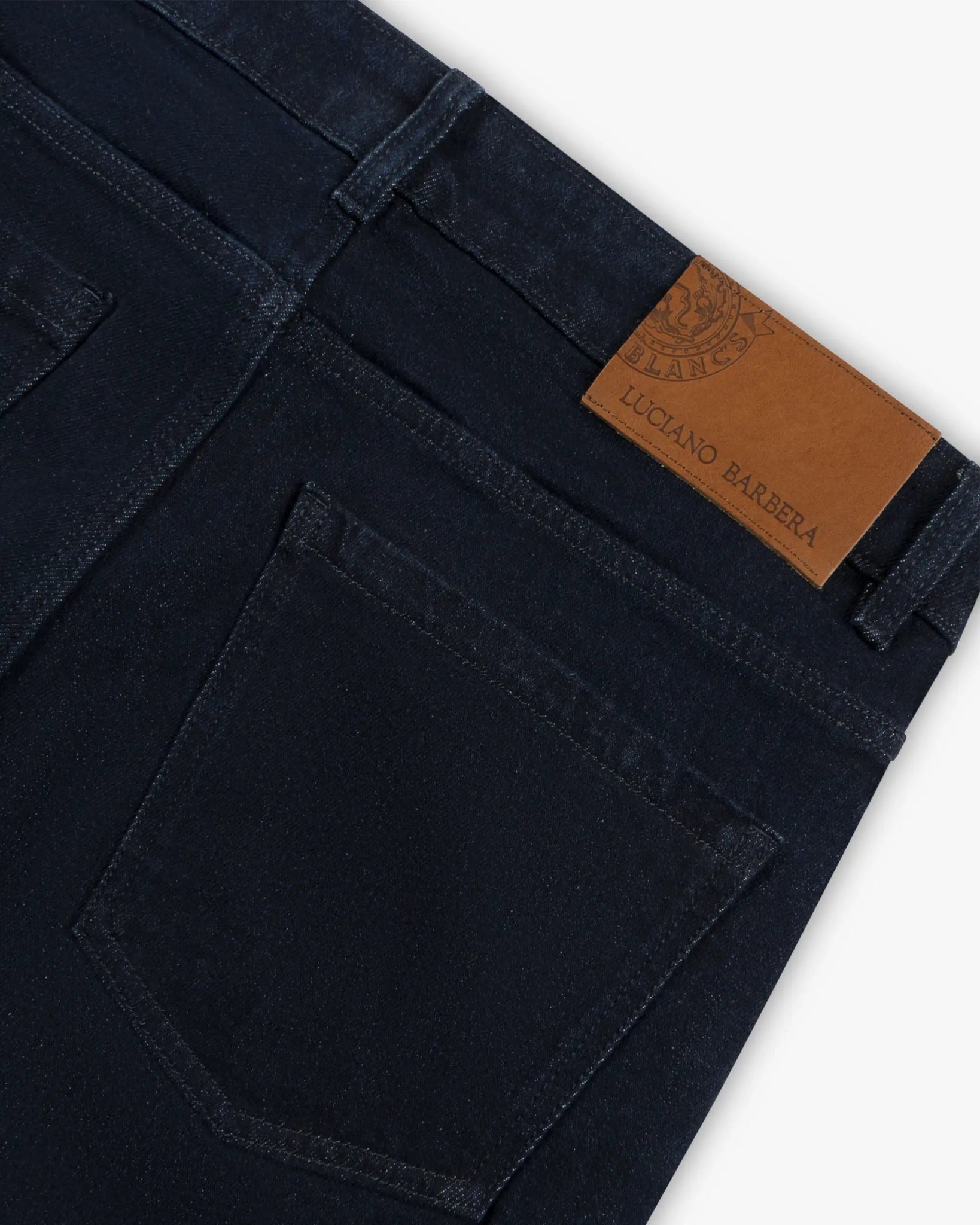 Dunkelblaue 5 - Pocket Denim Jeans von Luciano Barbera - Denim LUCIANO BARBERA
