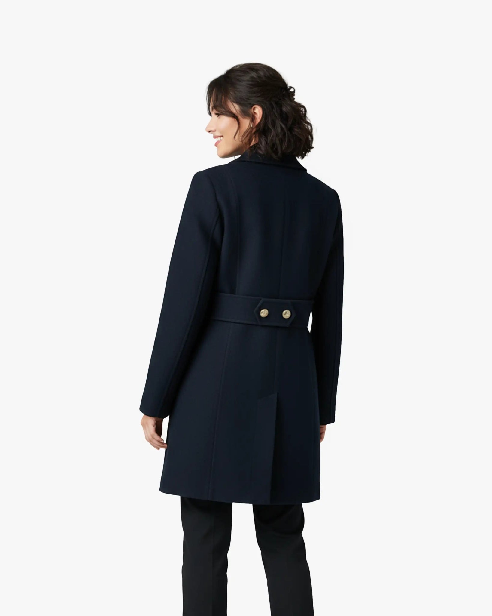 Dunkelblaue Club Caban mit Goldbesatz Jeans von Seafarer - Coats & Jackets SEAFARER